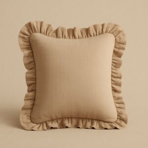 A square-shaped pillow cover