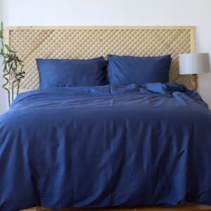 Satin Duvet Cover Blue