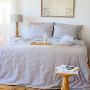 Satin Duvet Cover Gray