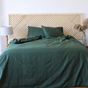 Satin Duvet Cover Green