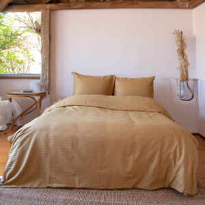 Satin Duvet Cover Mustard