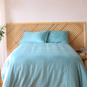 Satin Duvet Cover Turquoise