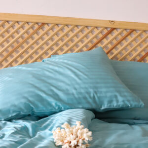 Alternative view of Satin Duvet Cover Turquoise